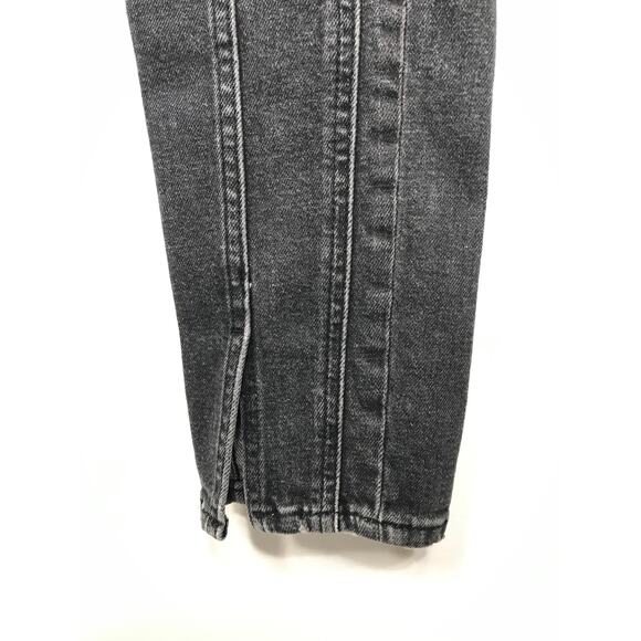 The Kooples Womens 26 Lizy Seamed Paneled Jeans Black Moto Biker Grunge Edgy - Picture 7 of 15